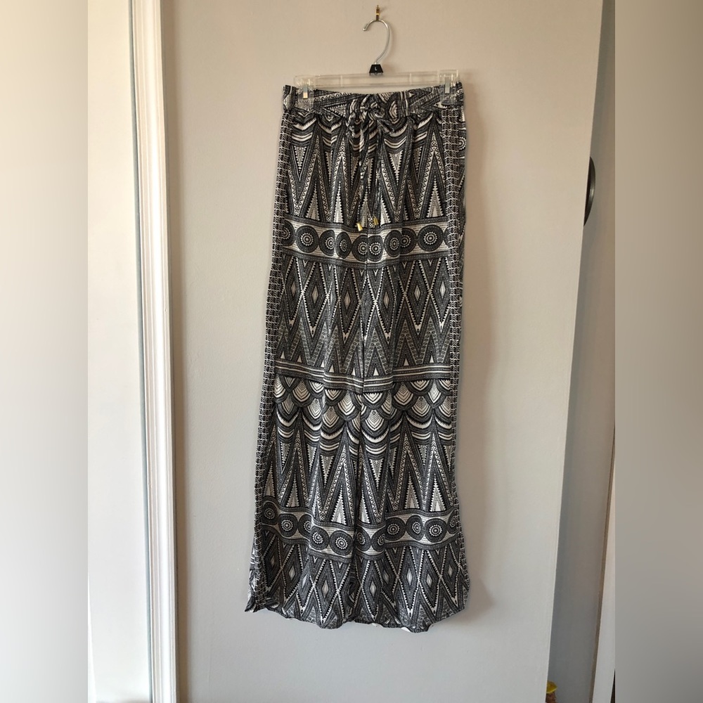 H&M Women’s Wide Leg Palazzo Pants with Pockets & Stretch Waist
